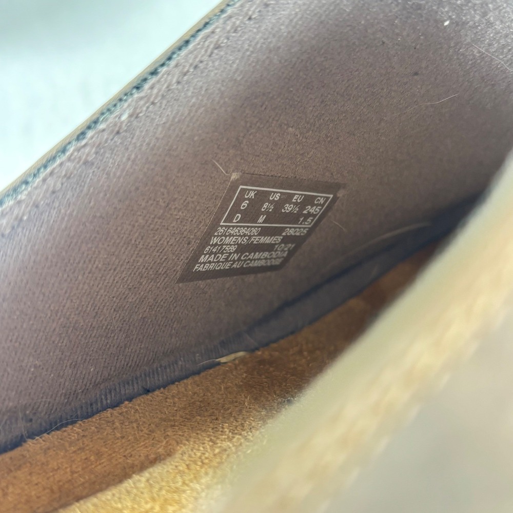 Clarks Brown Leather Mules Clogs Slip on Womens 8.5 M Earthy Boho - Picture 5 of 10